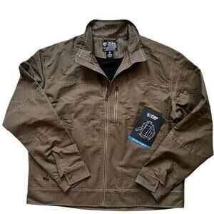 KUHL Mens XXXL Vintage Patina Olive Cotton Canvas Utility Workwear Jacket NWOT